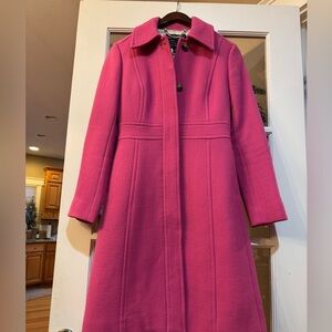 J. Crew Women's Vibrant Pink Pea Coat